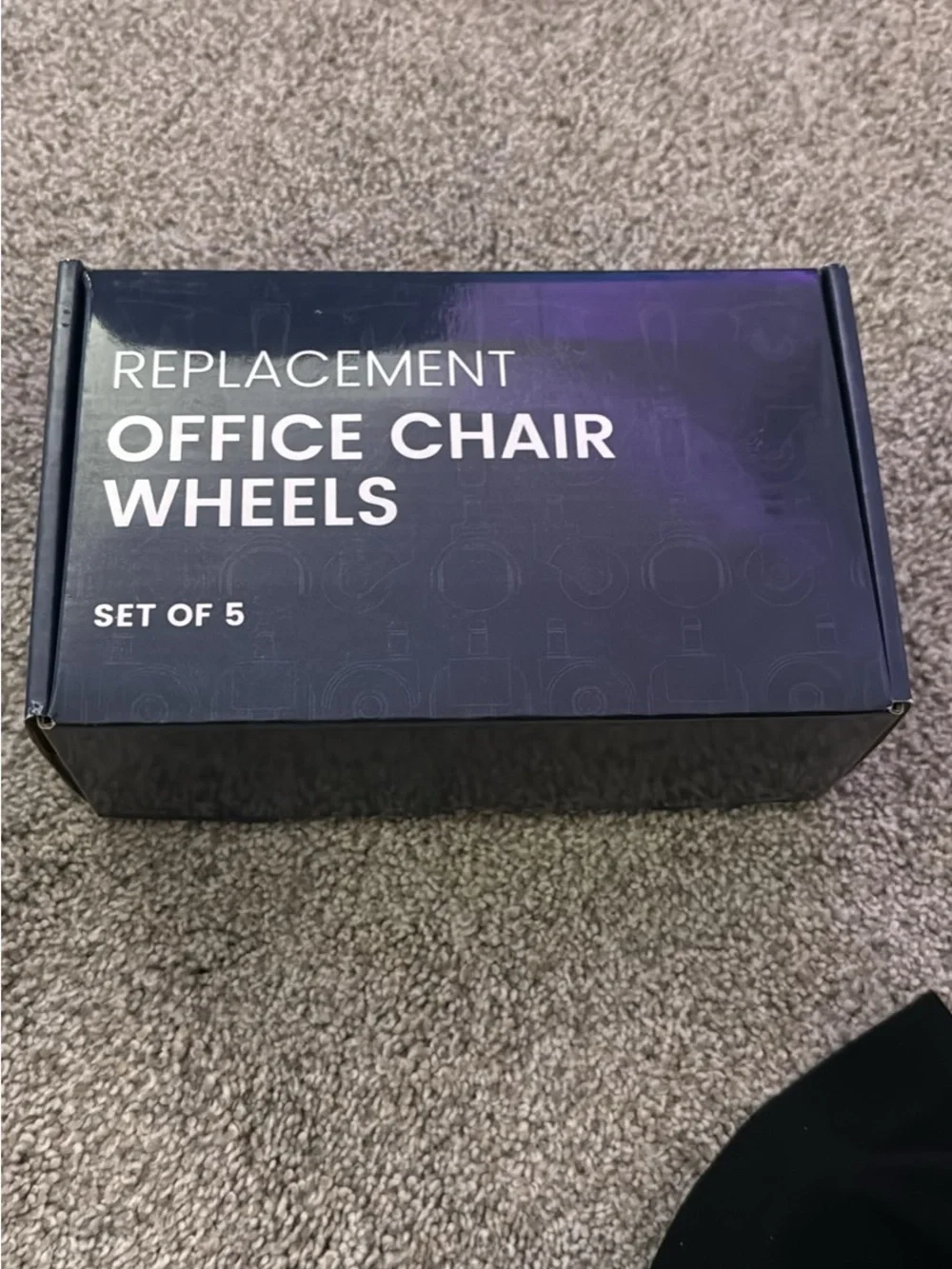 Lifelong office chair wheel replacement, universal fit, heavy duty, 5 pack